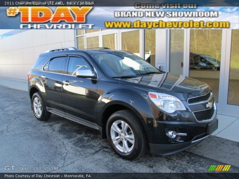 Black / Jet Black 2011 Chevrolet Equinox LTZ AWD
