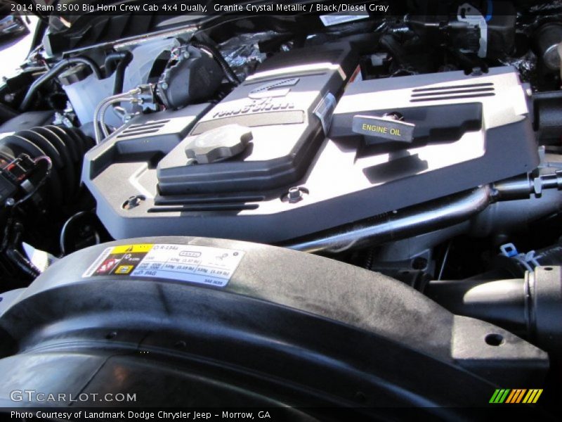 Granite Crystal Metallic / Black/Diesel Gray 2014 Ram 3500 Big Horn Crew Cab 4x4 Dually