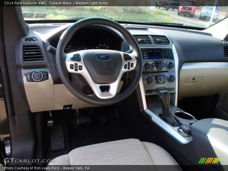 Tuxedo Black / Medium Light Stone 2014 Ford Explorer 4WD