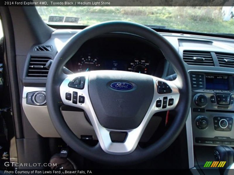 Tuxedo Black / Medium Light Stone 2014 Ford Explorer 4WD
