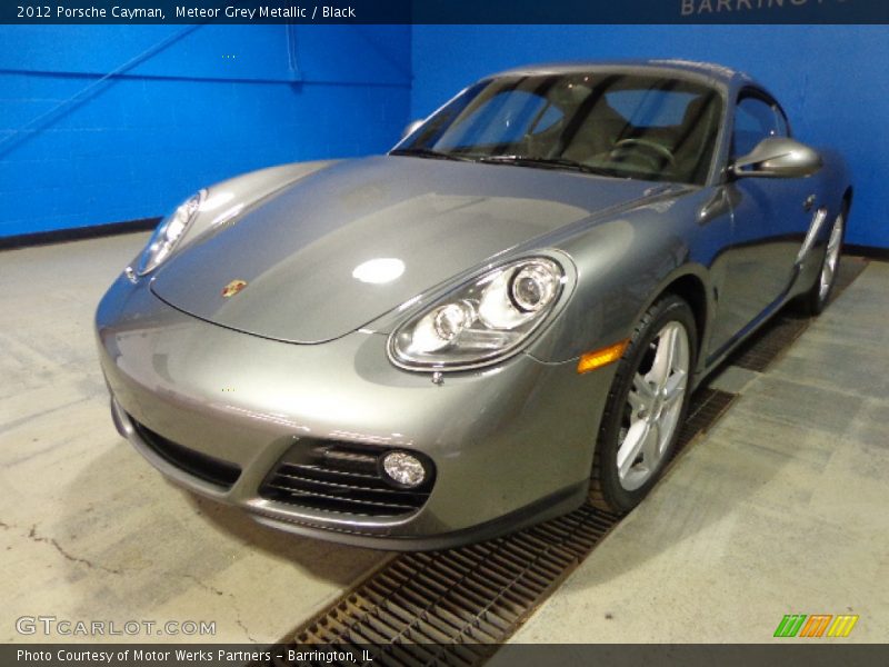Meteor Grey Metallic / Black 2012 Porsche Cayman