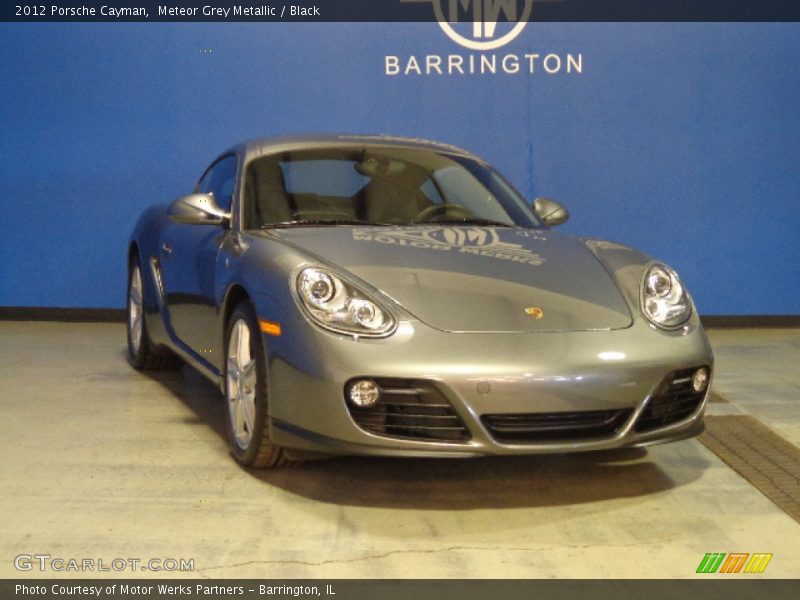 Meteor Grey Metallic / Black 2012 Porsche Cayman