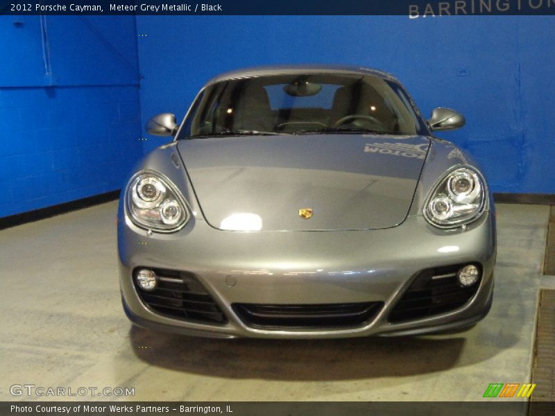 Meteor Grey Metallic / Black 2012 Porsche Cayman