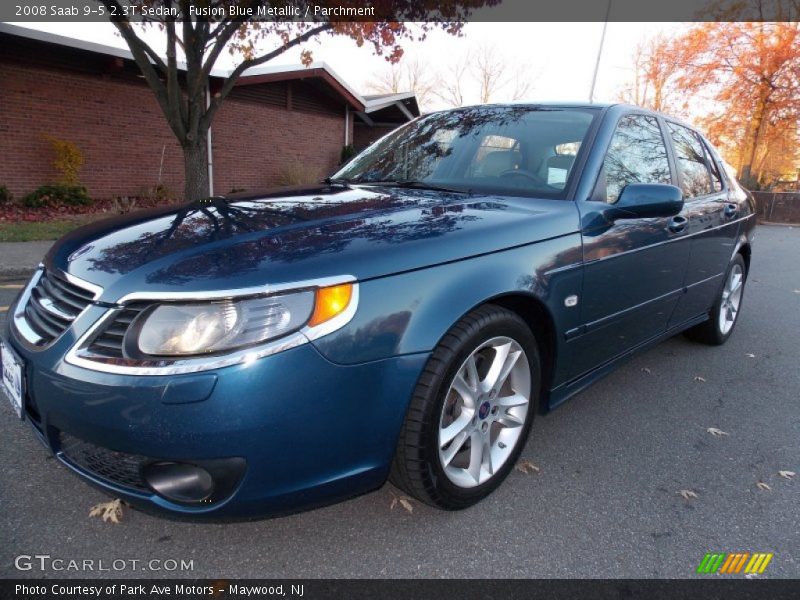 Fusion Blue Metallic / Parchment 2008 Saab 9-5 2.3T Sedan