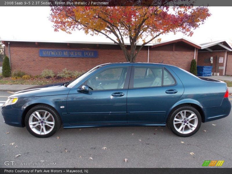 Fusion Blue Metallic / Parchment 2008 Saab 9-5 2.3T Sedan