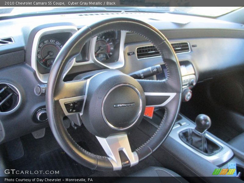 Cyber Gray Metallic / Black 2010 Chevrolet Camaro SS Coupe