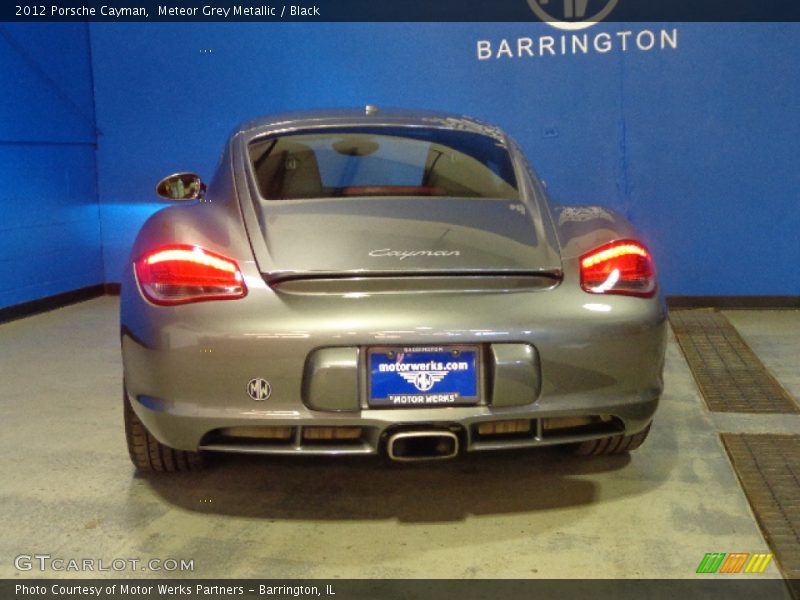 Meteor Grey Metallic / Black 2012 Porsche Cayman