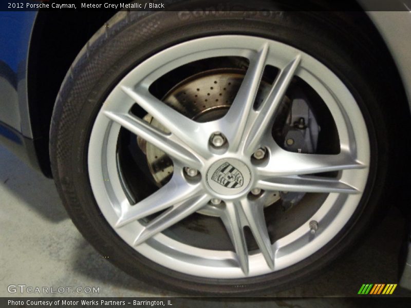 Meteor Grey Metallic / Black 2012 Porsche Cayman