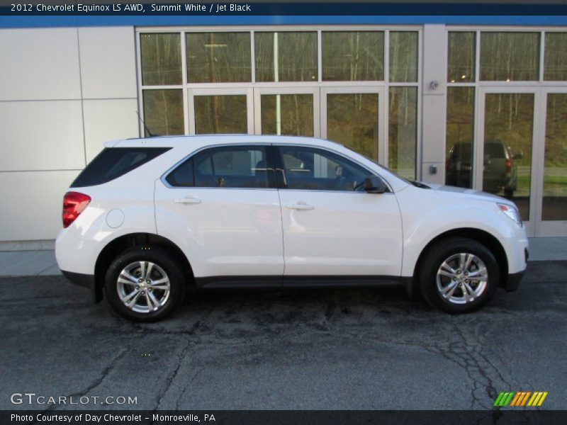 Summit White / Jet Black 2012 Chevrolet Equinox LS AWD