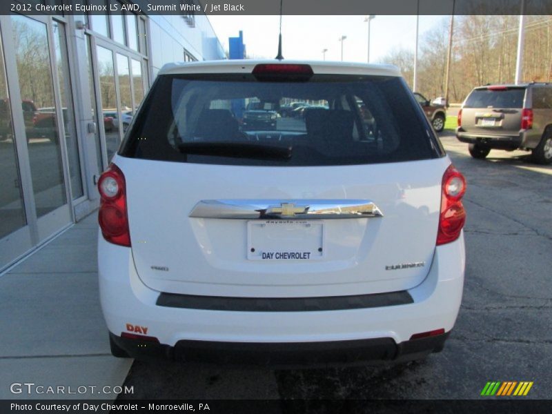 Summit White / Jet Black 2012 Chevrolet Equinox LS AWD