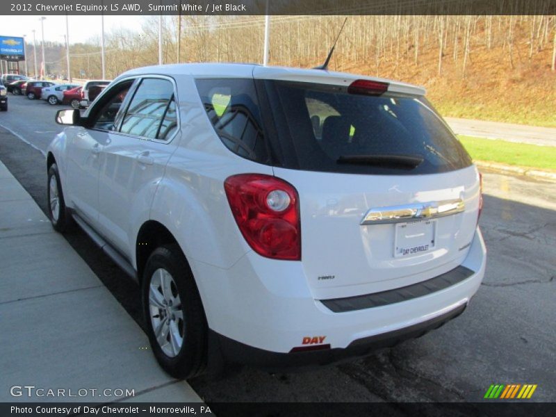 Summit White / Jet Black 2012 Chevrolet Equinox LS AWD