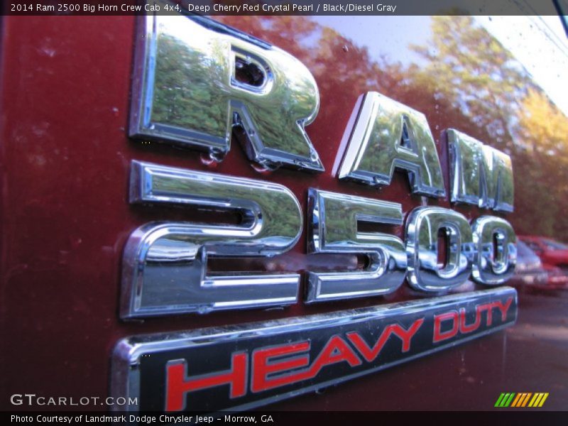 Deep Cherry Red Crystal Pearl / Black/Diesel Gray 2014 Ram 2500 Big Horn Crew Cab 4x4