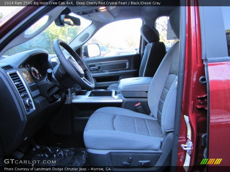 Deep Cherry Red Crystal Pearl / Black/Diesel Gray 2014 Ram 2500 Big Horn Crew Cab 4x4