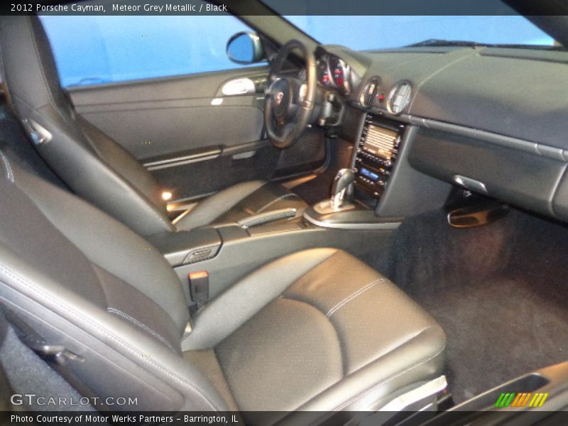 Meteor Grey Metallic / Black 2012 Porsche Cayman