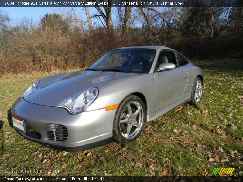 GT Silver Metallic / Natural Leather Grey 2004 Porsche 911 Carrera 40th Anniversary Edition Coupe