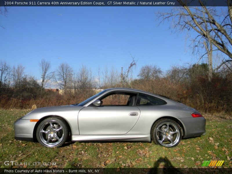 GT Silver Metallic / Natural Leather Grey 2004 Porsche 911 Carrera 40th Anniversary Edition Coupe