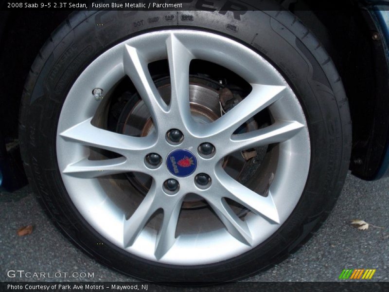 Fusion Blue Metallic / Parchment 2008 Saab 9-5 2.3T Sedan