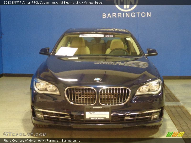 Imperial Blue Metallic / Veneto Beige 2013 BMW 7 Series 750Li Sedan
