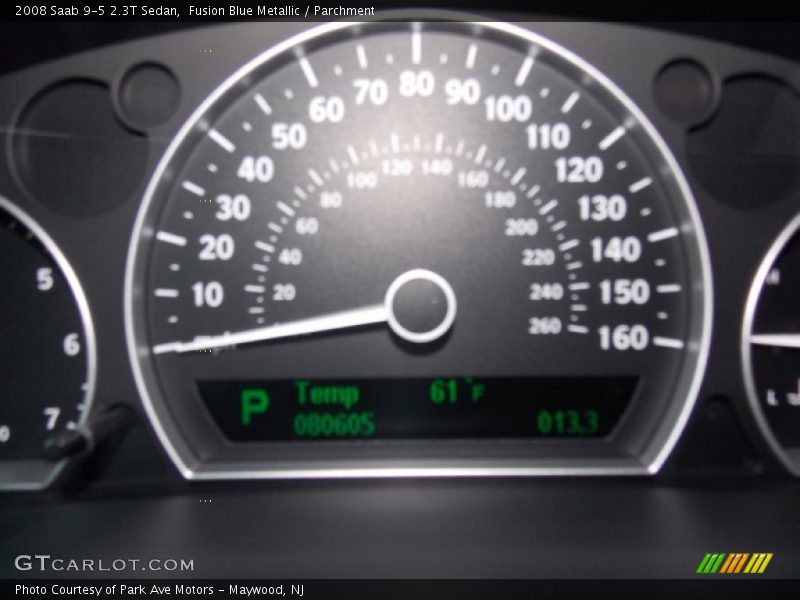 Fusion Blue Metallic / Parchment 2008 Saab 9-5 2.3T Sedan