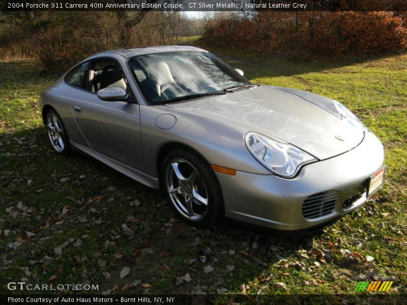 GT Silver Metallic / Natural Leather Grey 2004 Porsche 911 Carrera 40th Anniversary Edition Coupe