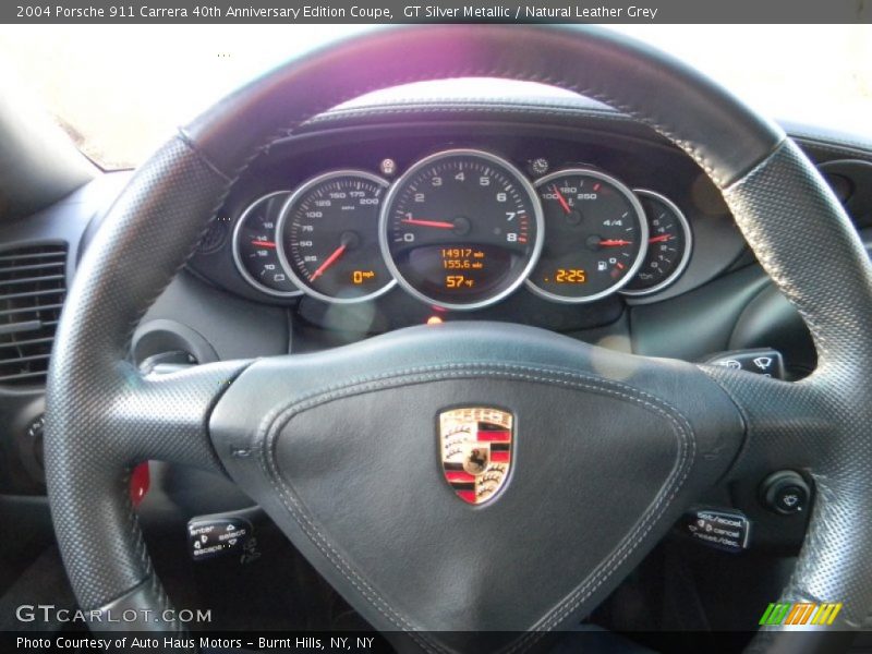 GT Silver Metallic / Natural Leather Grey 2004 Porsche 911 Carrera 40th Anniversary Edition Coupe