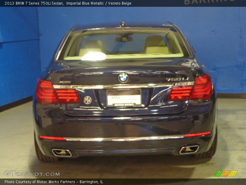 Imperial Blue Metallic / Veneto Beige 2013 BMW 7 Series 750Li Sedan