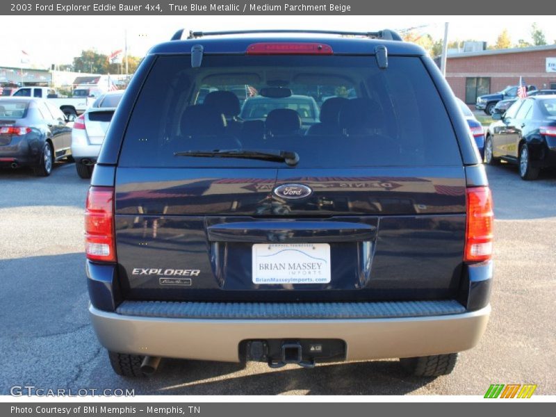 True Blue Metallic / Medium Parchment Beige 2003 Ford Explorer Eddie Bauer 4x4