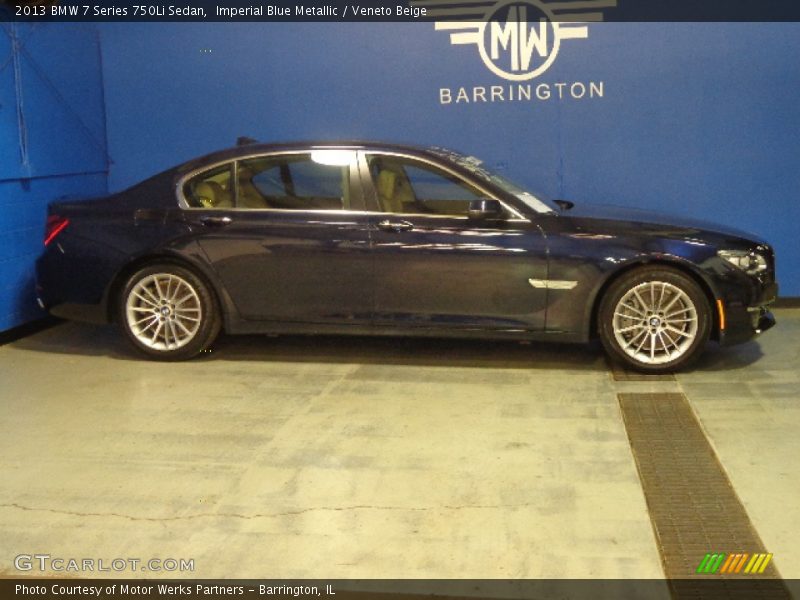 Imperial Blue Metallic / Veneto Beige 2013 BMW 7 Series 750Li Sedan