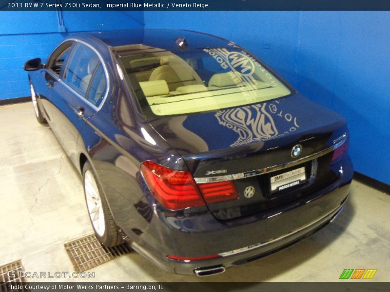 Imperial Blue Metallic / Veneto Beige 2013 BMW 7 Series 750Li Sedan