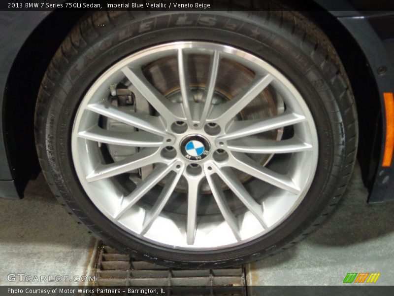 Imperial Blue Metallic / Veneto Beige 2013 BMW 7 Series 750Li Sedan
