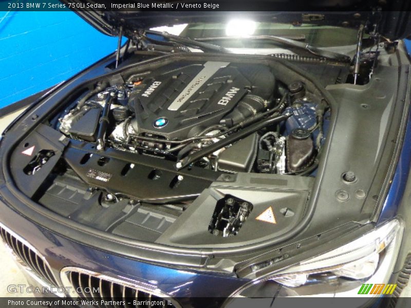 Imperial Blue Metallic / Veneto Beige 2013 BMW 7 Series 750Li Sedan