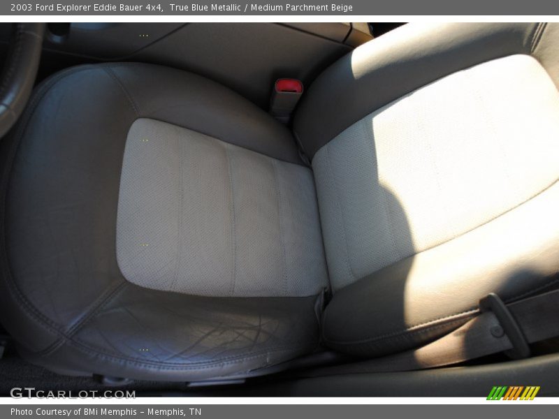True Blue Metallic / Medium Parchment Beige 2003 Ford Explorer Eddie Bauer 4x4