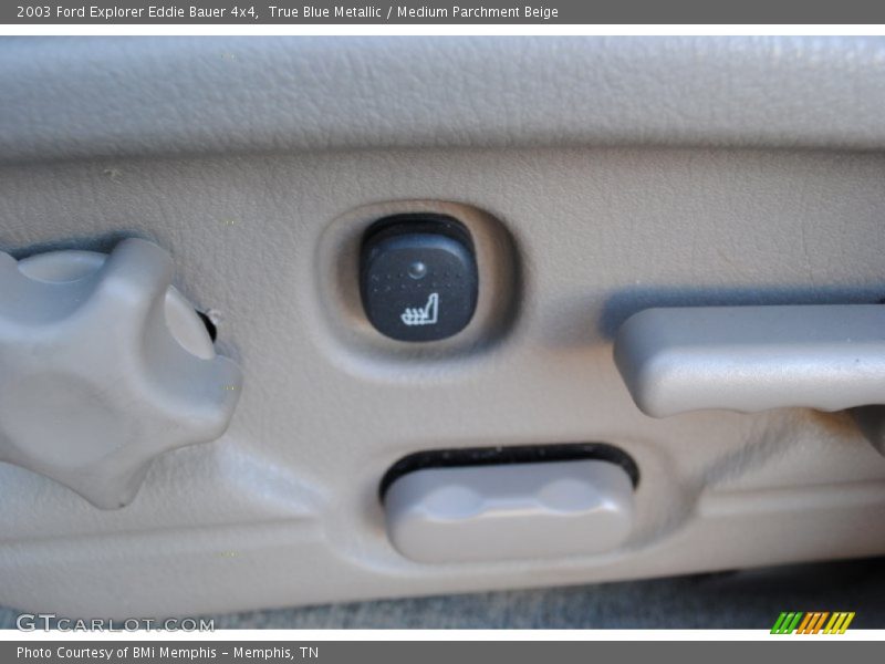 True Blue Metallic / Medium Parchment Beige 2003 Ford Explorer Eddie Bauer 4x4