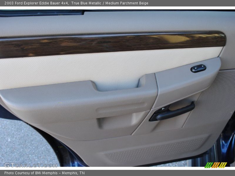 True Blue Metallic / Medium Parchment Beige 2003 Ford Explorer Eddie Bauer 4x4