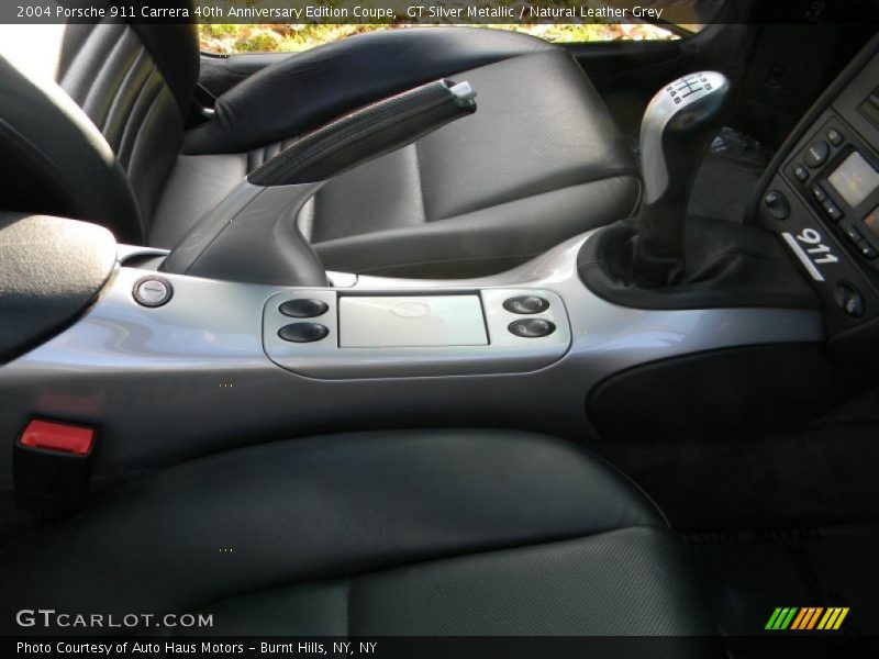 GT Silver Metallic / Natural Leather Grey 2004 Porsche 911 Carrera 40th Anniversary Edition Coupe