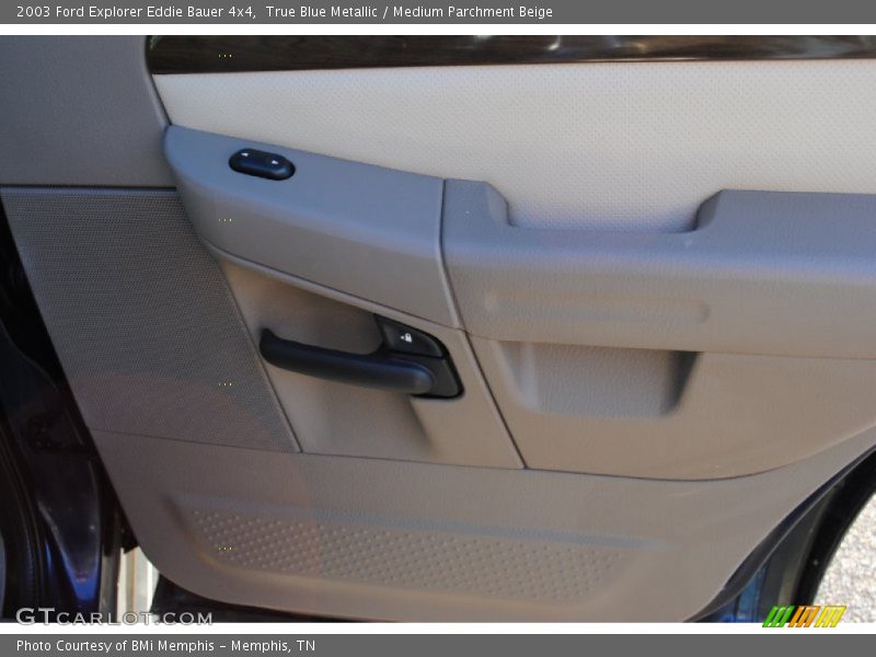 True Blue Metallic / Medium Parchment Beige 2003 Ford Explorer Eddie Bauer 4x4