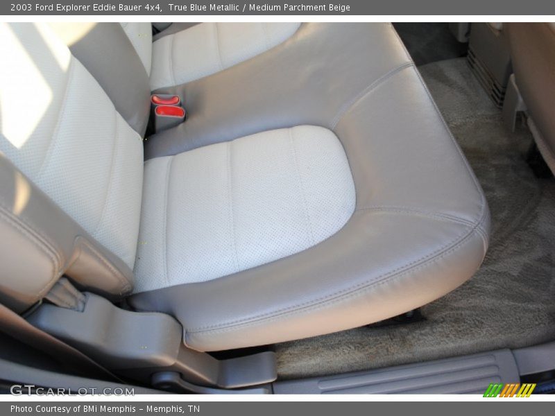 True Blue Metallic / Medium Parchment Beige 2003 Ford Explorer Eddie Bauer 4x4
