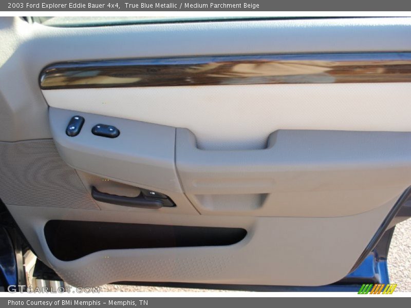 True Blue Metallic / Medium Parchment Beige 2003 Ford Explorer Eddie Bauer 4x4