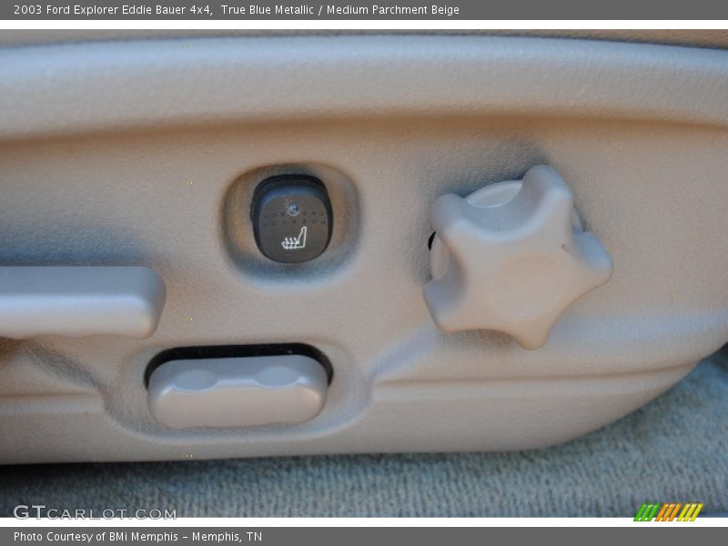 True Blue Metallic / Medium Parchment Beige 2003 Ford Explorer Eddie Bauer 4x4