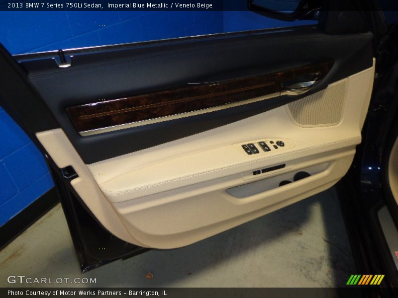 Imperial Blue Metallic / Veneto Beige 2013 BMW 7 Series 750Li Sedan