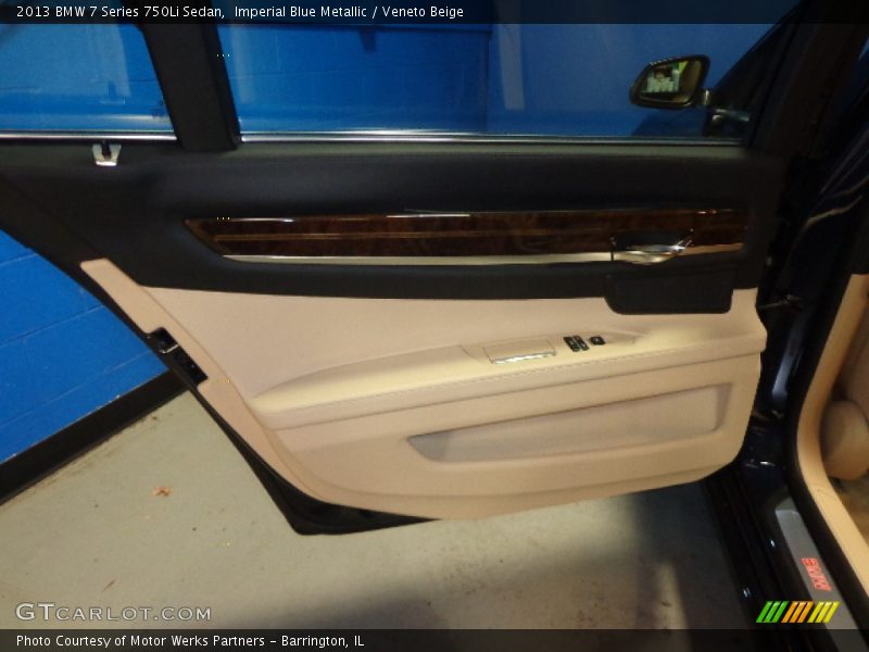 Imperial Blue Metallic / Veneto Beige 2013 BMW 7 Series 750Li Sedan