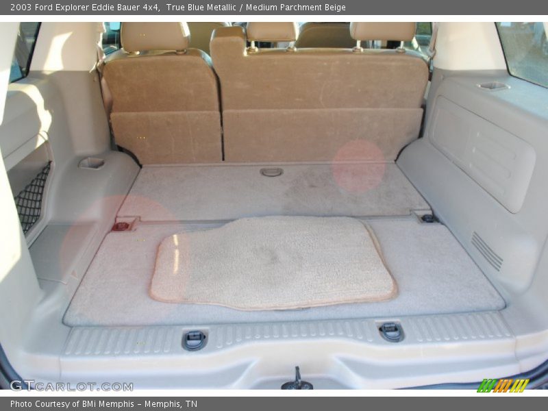 True Blue Metallic / Medium Parchment Beige 2003 Ford Explorer Eddie Bauer 4x4