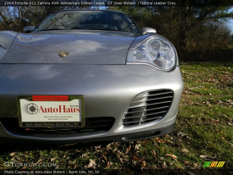 GT Silver Metallic / Natural Leather Grey 2004 Porsche 911 Carrera 40th Anniversary Edition Coupe