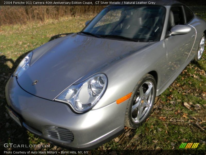 GT Silver Metallic / Natural Leather Grey 2004 Porsche 911 Carrera 40th Anniversary Edition Coupe
