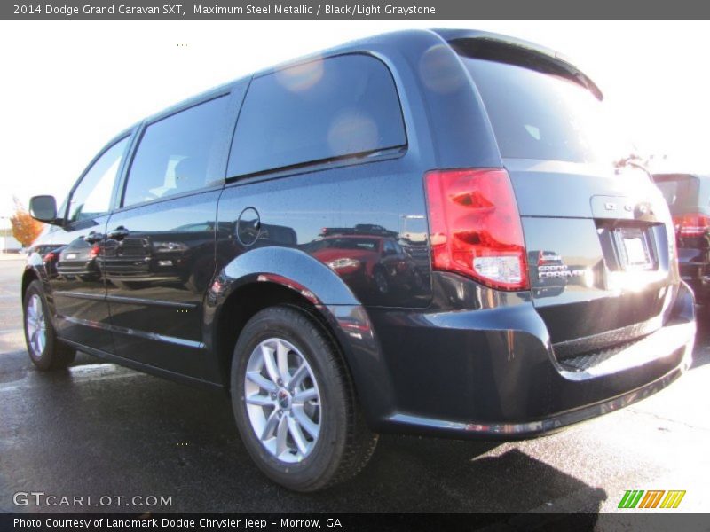 Maximum Steel Metallic / Black/Light Graystone 2014 Dodge Grand Caravan SXT