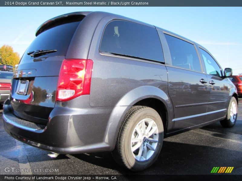 Maximum Steel Metallic / Black/Light Graystone 2014 Dodge Grand Caravan SXT