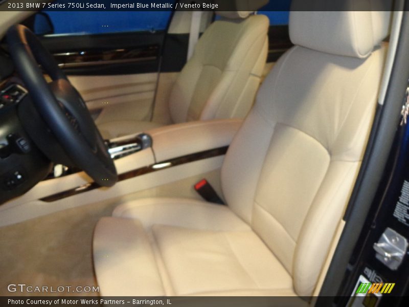 Imperial Blue Metallic / Veneto Beige 2013 BMW 7 Series 750Li Sedan