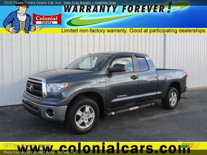 Slate Gray Metallic / Graphite Gray 2010 Toyota Tundra Double Cab 4x4