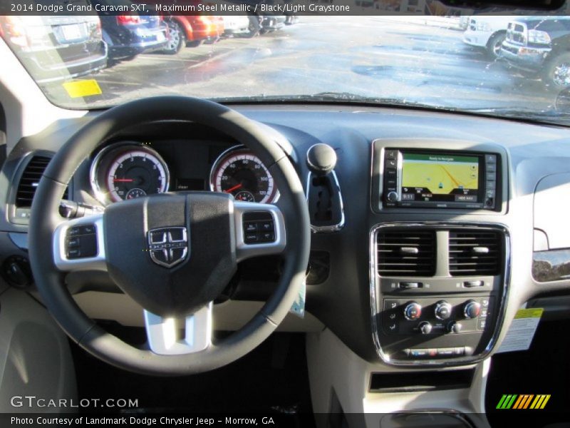 Maximum Steel Metallic / Black/Light Graystone 2014 Dodge Grand Caravan SXT