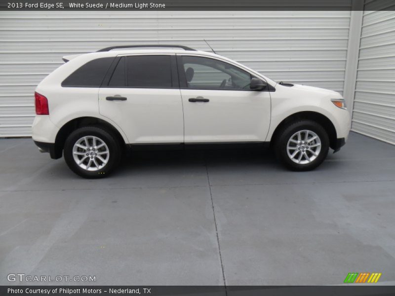 White Suede / Medium Light Stone 2013 Ford Edge SE